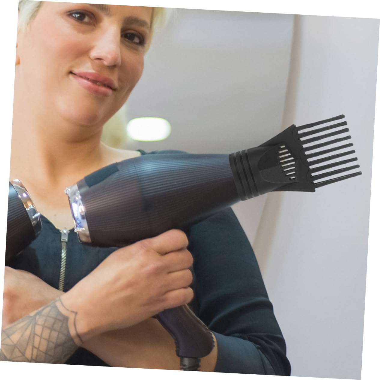 6pcs Hair Dryer Nozzle Attachment Comb and Diffuser for Versatile Styling and Salon Easy Installation and Maintenance for Hair Types