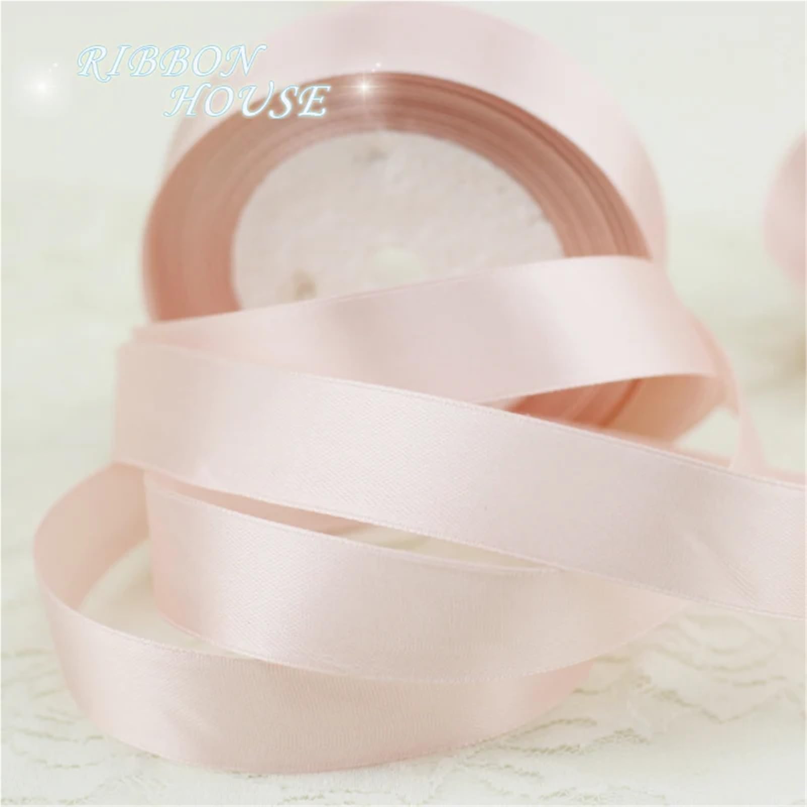 Nastro di raso rosa a faccia singola for confezioni regalo, nastri natalizi da Usare per il Fai