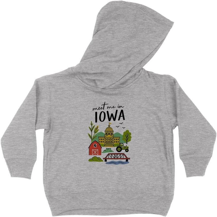 Meet Me in Iowa Kids Hoodie Sweatshirt Toddler