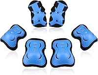 Vista 10 de BOSONER - Rodilleras y coderas para niños y jóvenes, equipo de protección para patines de ruedas, ciclismo, BMX, bicicleta, patineta, patinaje