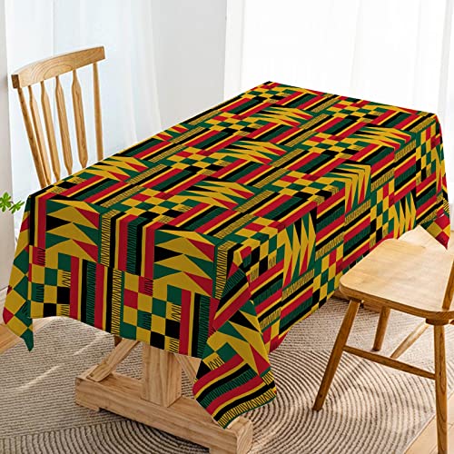 Hafangry Juneteenth Table Cloth Black History Month Happy Kwanzaa Tablecloth Pan Afro African American Heritage Festival Celebration Party Decoration Kitchen Dining Room Home Decor-60×84Inch #TOP15