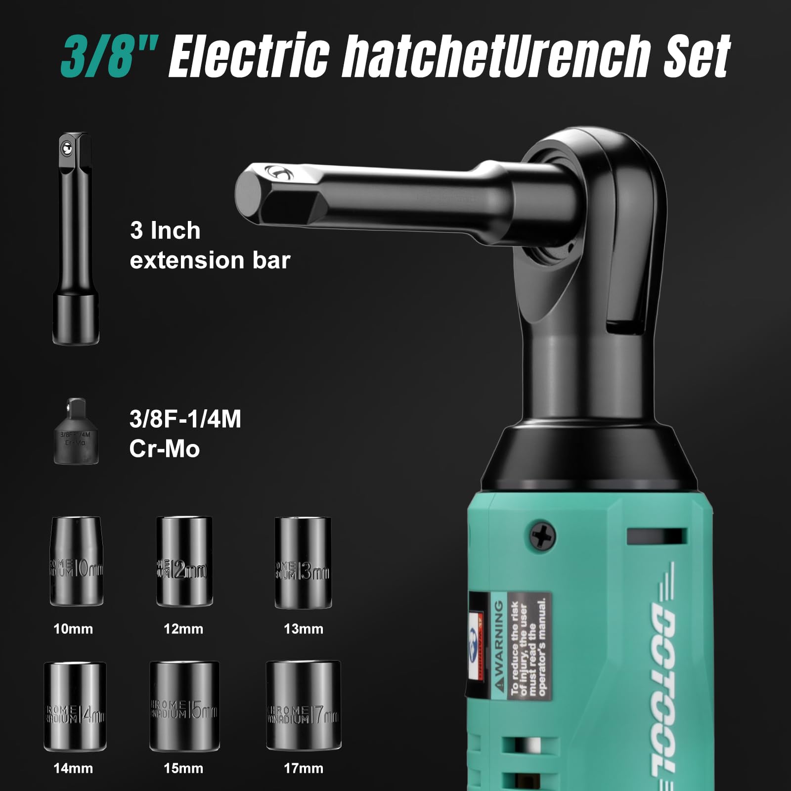 Cordless Electric Ratchet - 40ft-lbs Torque -4 Cordless Electric Ratchet - 40ft-lbs Torque -4
