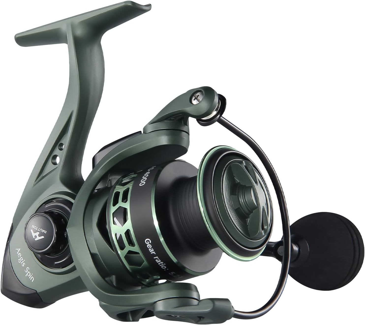 HAUT TON AS Fishing Reels Saltwater Freshwater Spinning Reel, 2000/3000/4000/5000 3+1 Stainless Steel Bearing Casting Inshore Fishing, 22Lbs Max Drag, 5.2:1 Gear Ratio, Surf Fishing Reel