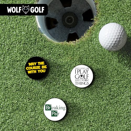 Golf Ball Marker Hat Clip | 3 Pack | Choose Your Golf Gift Set | Golf Marker Magnetic Hat Clips | Funny Golf Gifts | Funny Golf Accessories for Men & Womens Golf Markers - Image 3