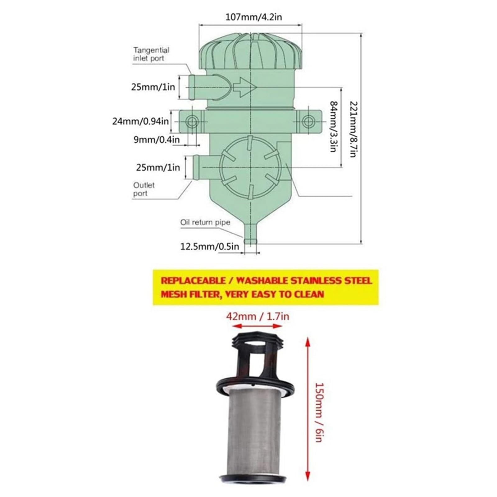Crankcase Separator Kit Crankcase Oil Breather Uniwersalny zbiornik na olej, filtr odpowietrzający ze stali nierdzewnej, zestaw do wentylacji 3931030955