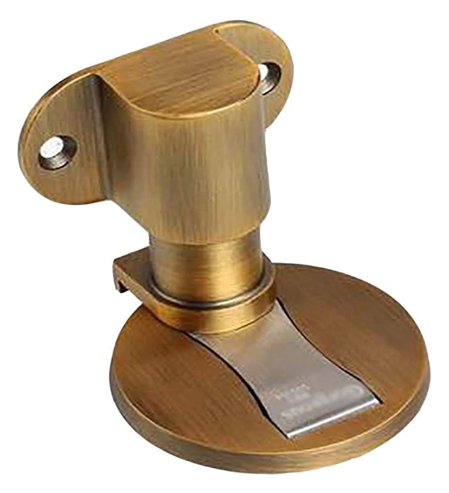 Nvsfzgiyg Yellow Bronze Door Stops Adjustable Invisible Suction Bedroom Bathroom Stop Anti-Collision Doorstop Device Magnetic