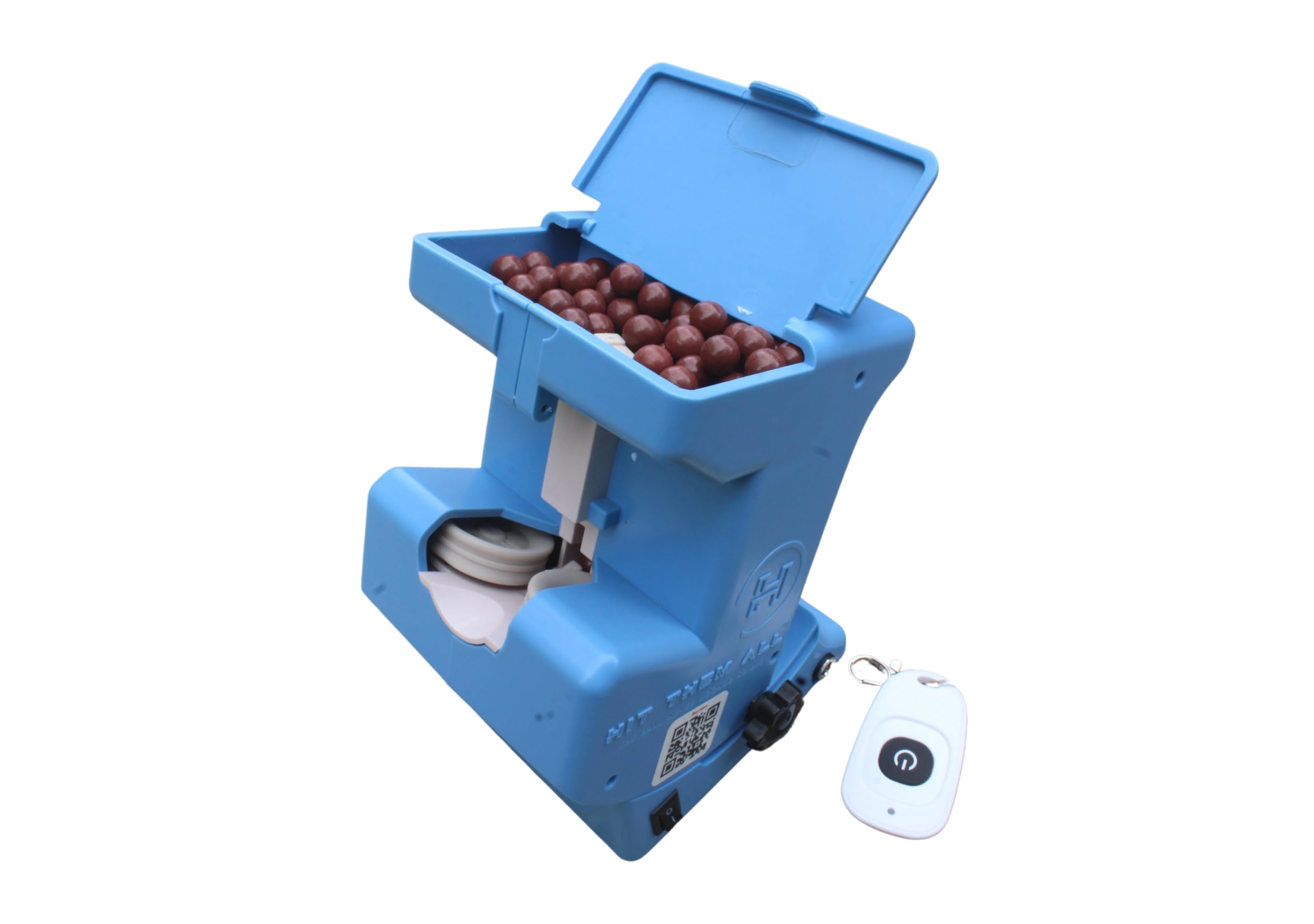 Pitching Machine, Baseball Softball Eye-Hand Coordination Training Aid, Lightweight, Portable, Take Batting Practice Anywhere. No Ball Pick-up. Increase Batting Average Over 30%.