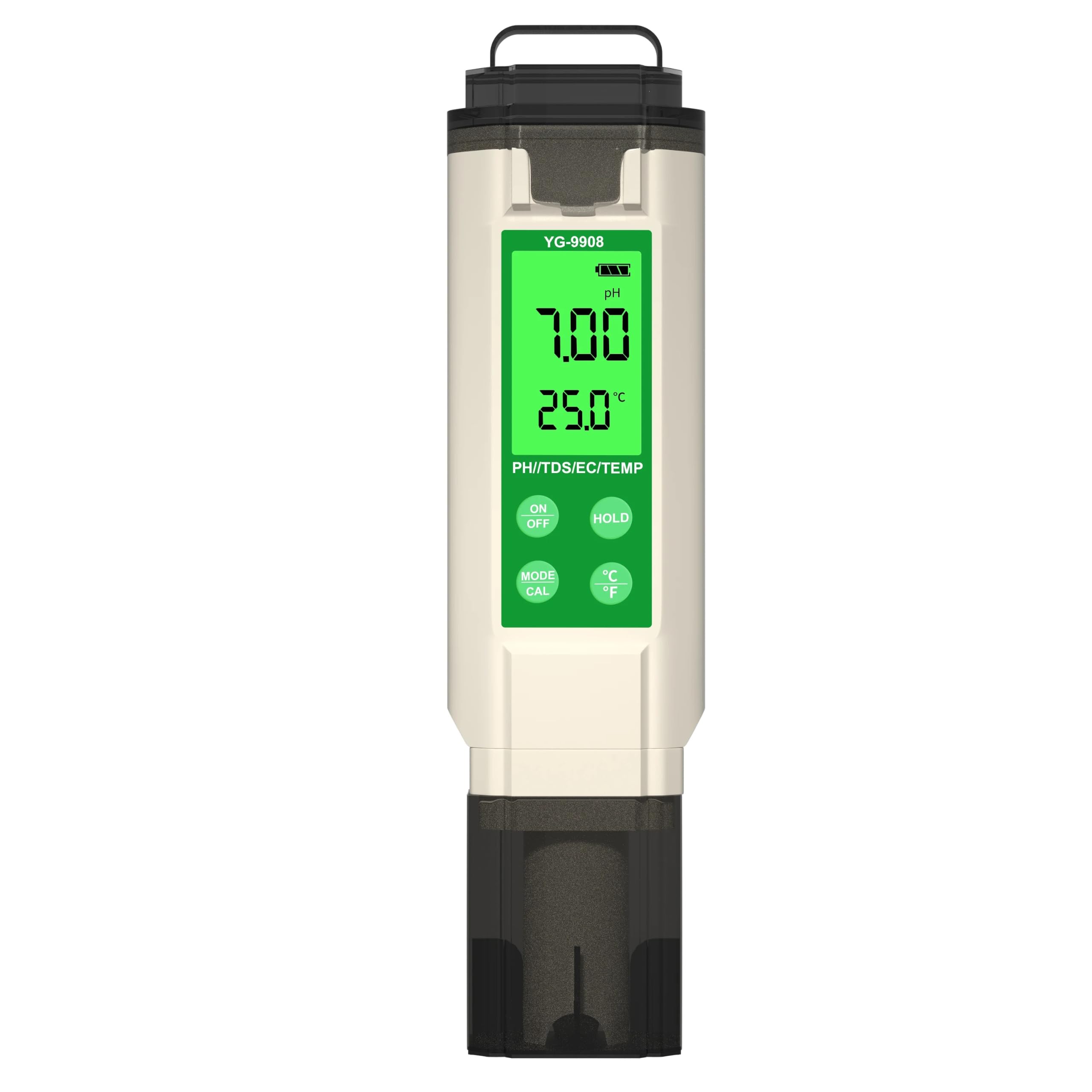 PH mètre testeur de qualité l'eau hydroponique LCD rétro-éclairage thermomètre PH/EC/TDS for Aquariums eau potable