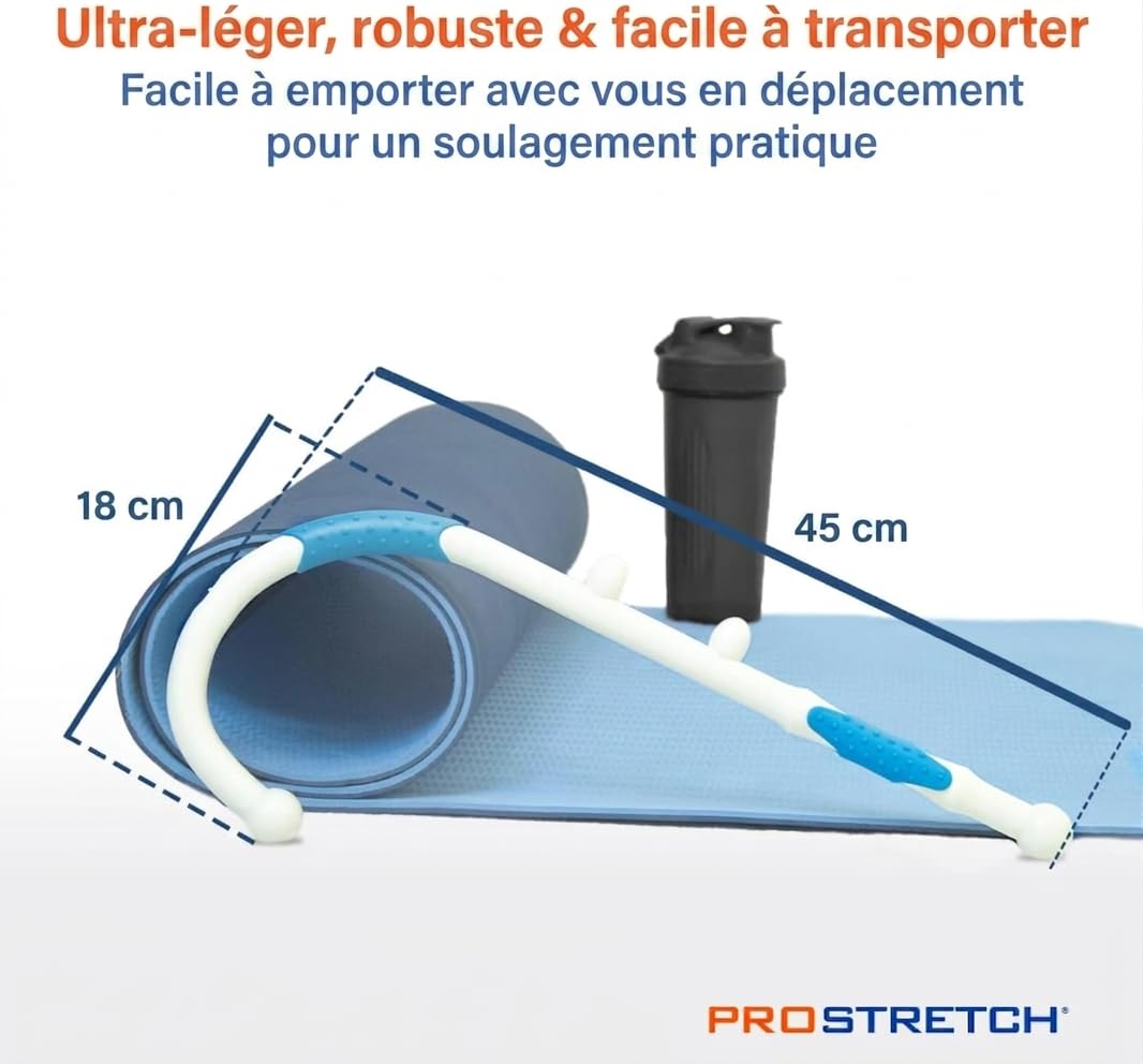 ProStretch Addaday Mini Knot Bad Gen 3 Crochet Canne à Trigger Point Outil d'auto-massage pour le dos, le cou et le soulagement de la douleur
