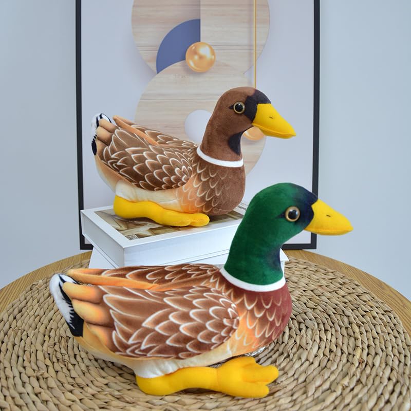 Simpatico Simulazione Anatra Peluche Giocattolo Realistico Anatre Marroni Animali Di Peluche Bambola Morbida Per I Bambini Ragazza Regalo Di Compleanno 30 cm Un Paio