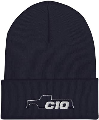 Aggressive Thread C10 Squarebody Square Body Winter Hat Cuffed Beanie Navy