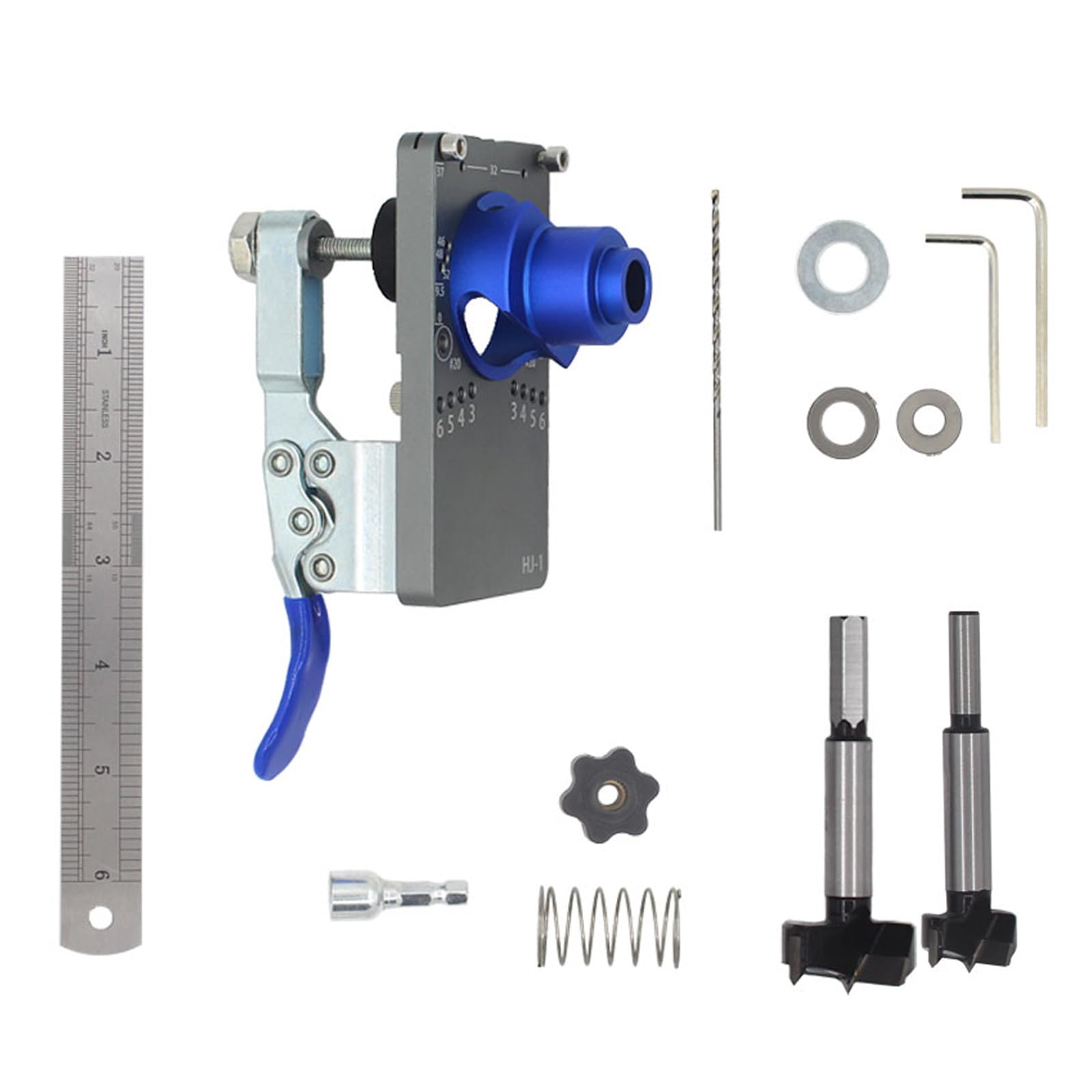 Msioytog Hinge 2635Mm Hinge Hole Opener Auxiliary Stopper 35Mm Woodworking Wardrobe Door Hinge Positioning Fixed Installation Artifact Easy Use Wood Drill Bit