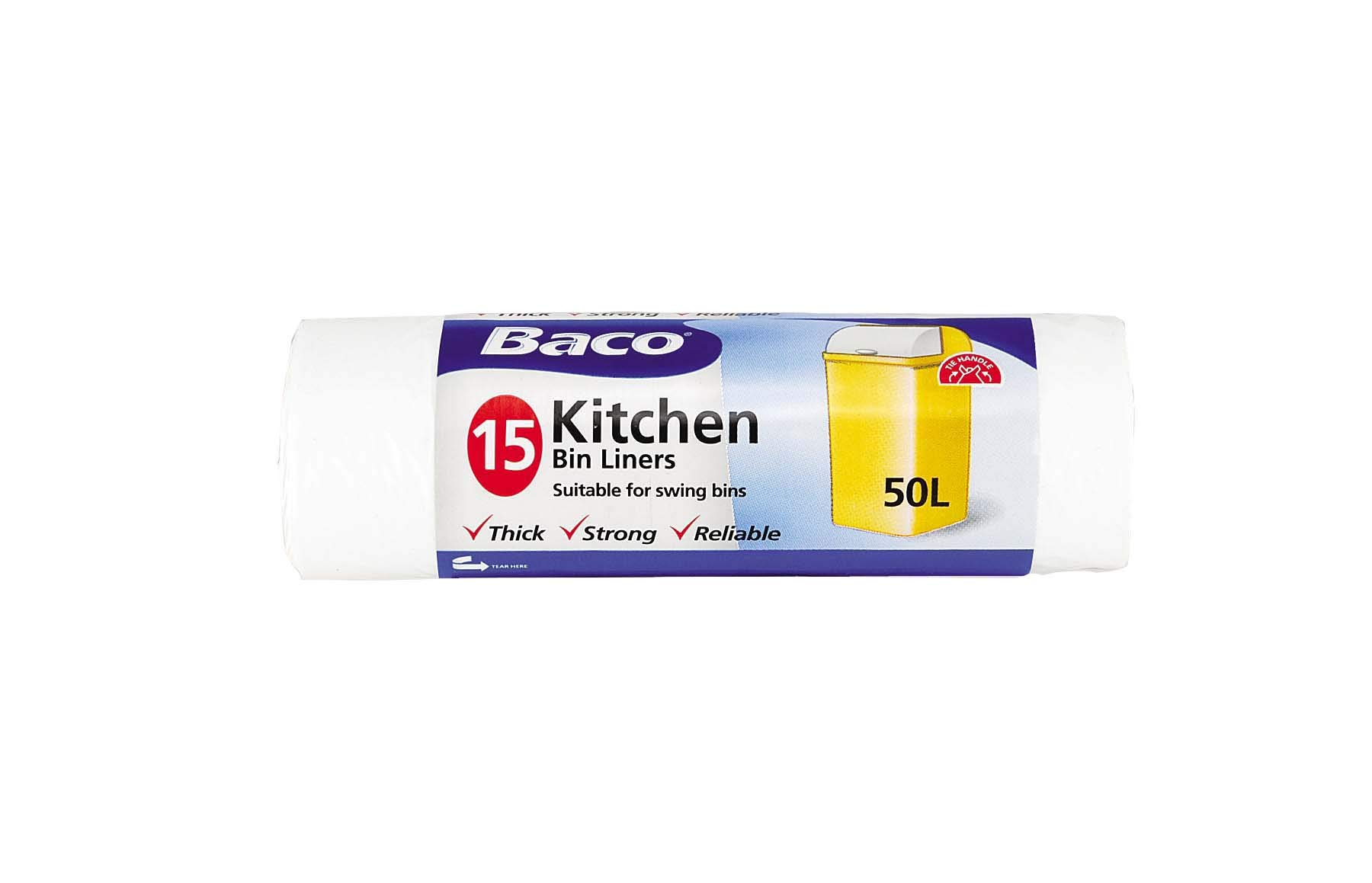 Baco Drawtight Swing 15 Bin Liners (Pack of 4)