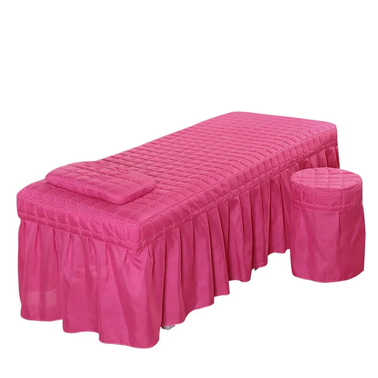 Massage Table Skirt 1pcs Spa Massage Club Bed Cover Only Beauty Salon Sheet Bedskirt SPA with Hole(Color 2,180x60 Cover only)