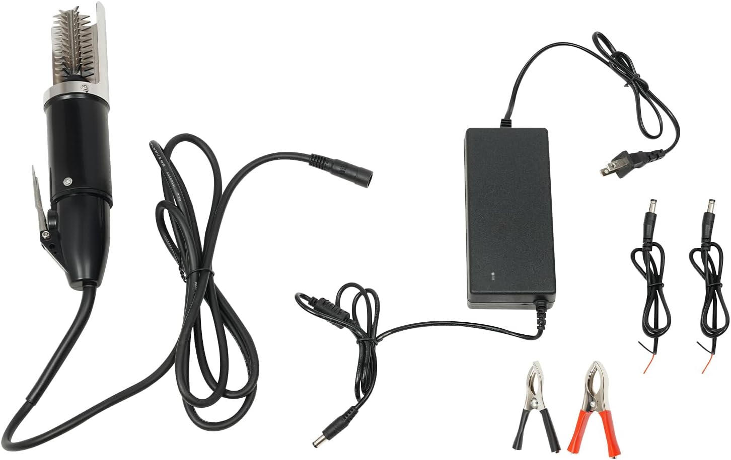 Electric Fish Scaler – 5500-7000 RPM High-Speed Stainless Steel Descaler, IPX5 Waterproof & 6-Sided Blades for Freshwater/Saltwater Fish – Kitchen & Commercial Use (Includes Adapter)