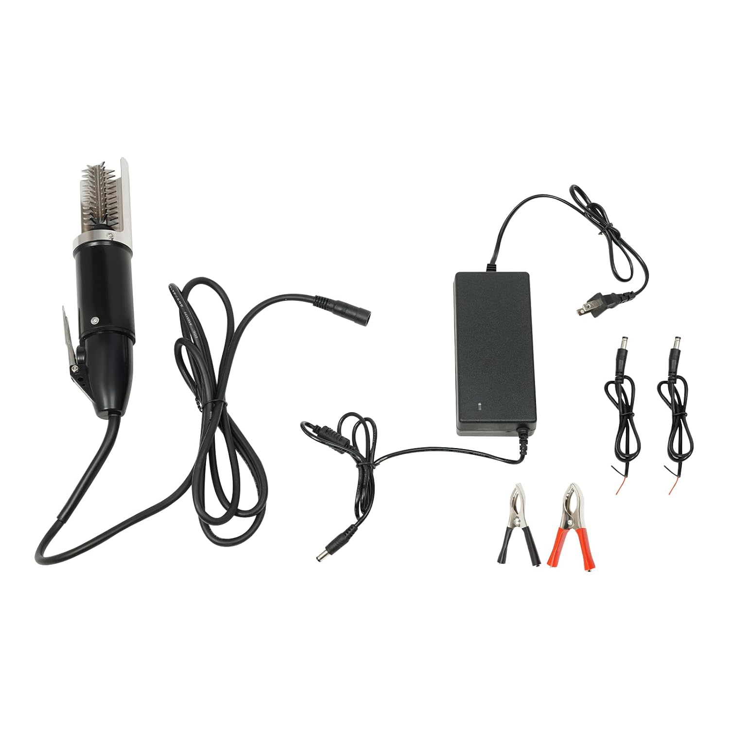 Electric Fish Scaler, with 6-Sided Stainless Steel Roller Blades, 5500-7000 RPM Fully Automatic Fish Scaling Machine