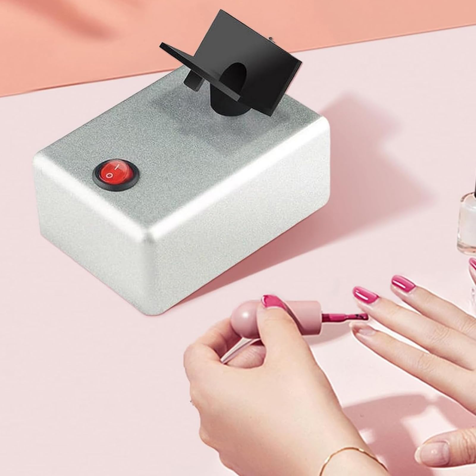 Polnischer Shaker – Multifunktionaler Flaschenspinner, Nagellack-Rührgerät, tragbarer Farbmixer mit stabiler Bewegung für die Gelmischstation, Organizer