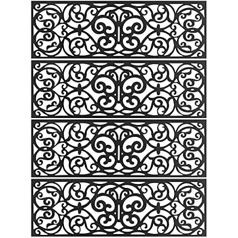 Vencier Non-Slip Rubber Stair Treads Set Cover