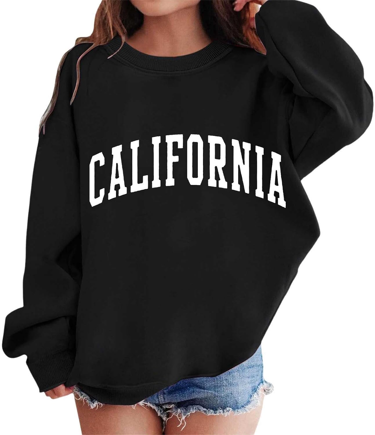 Sweatshirts For Teen Girls Long Sleeve Crewneck Printed Pullover Tops Unisex Kids Cute Fall Winter Outerwear For Casual Wear
