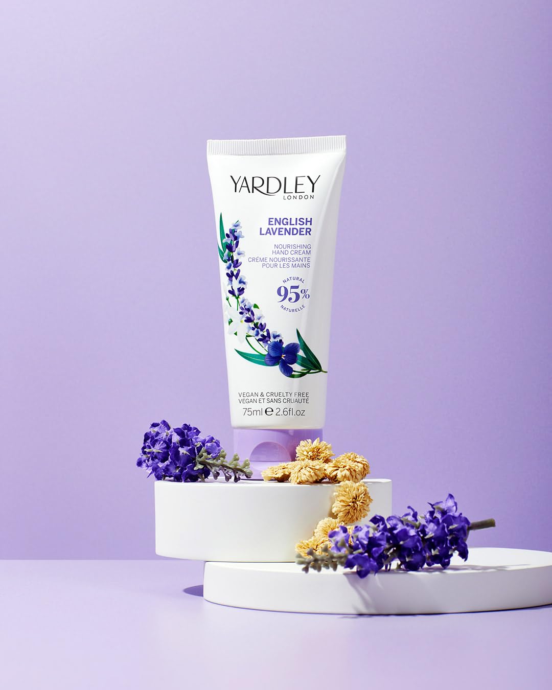 Yardley London English Lavender Hand Cream, Nourishing & Moisturising Hand Lotion with Soothing Lavender Scent - Image 2