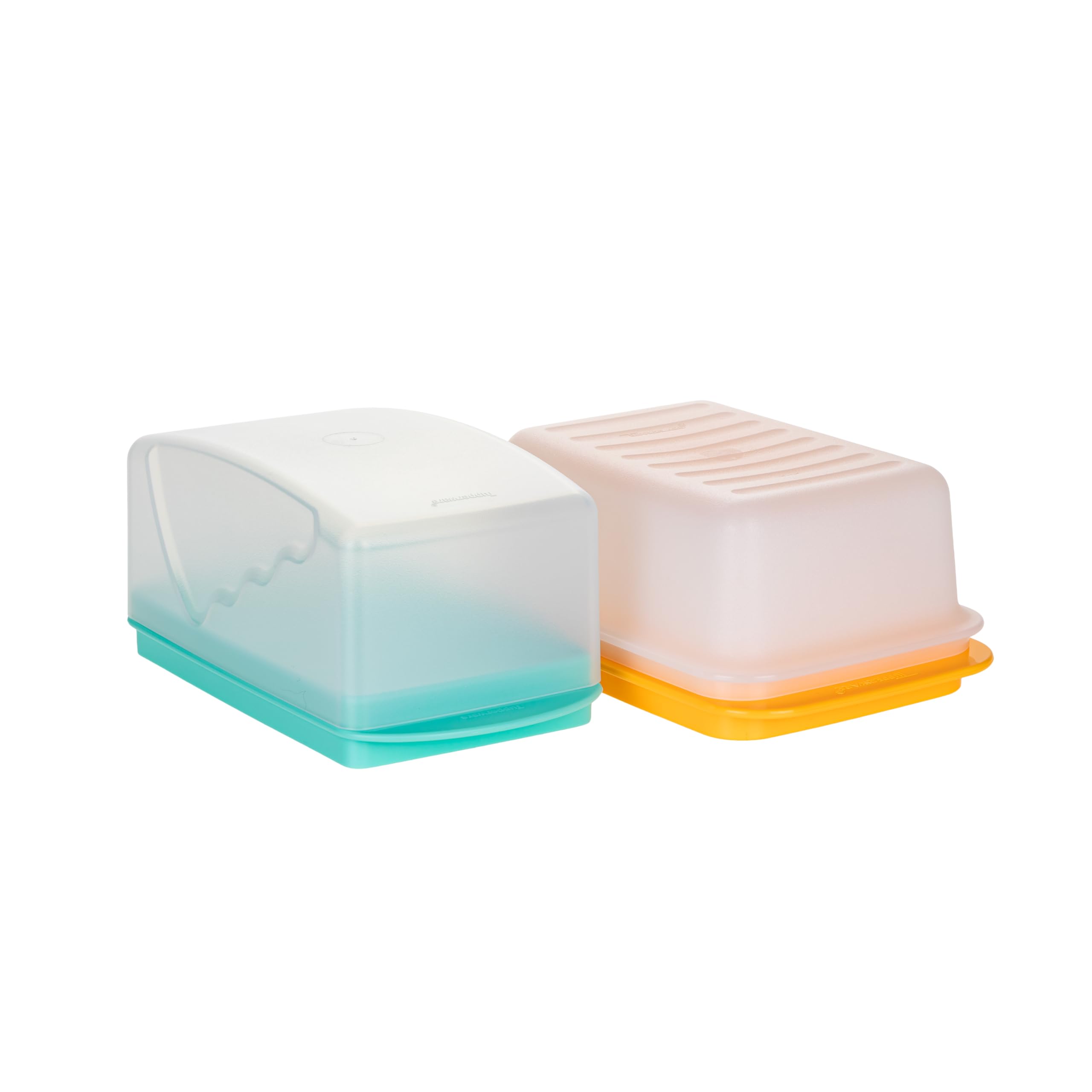 TUPPERWARE Butterdosen Set J10 Junge Welle weiß mint + C21 Butterschatz weiß