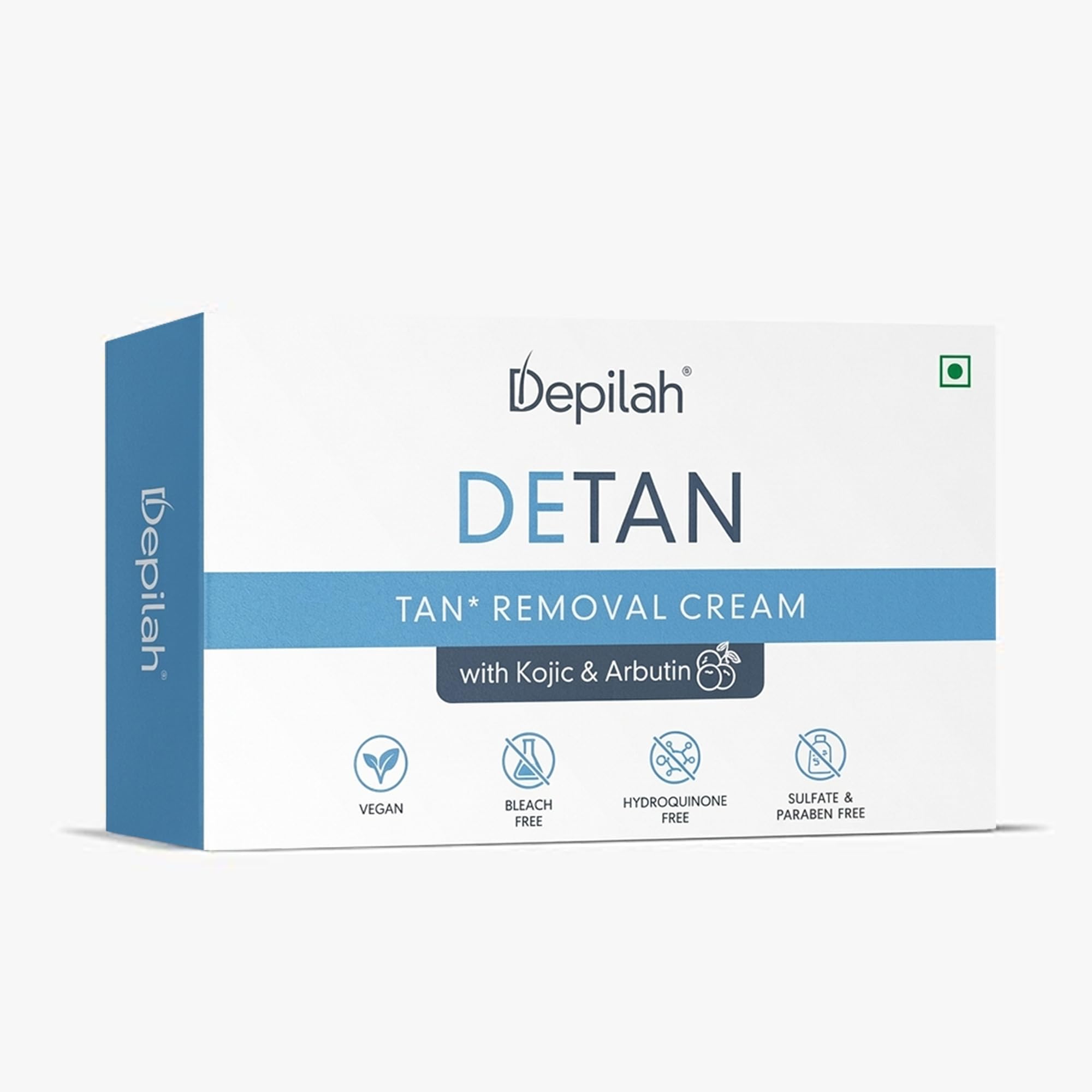 Depilah Detan Removal Cream with Kojic & Arbutin - Vegan, Sulphate