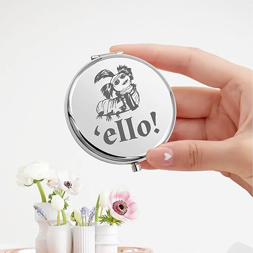 Miniatura 3 de KEYCHIN Ello - Espejo de bolsillo con gusano para fanáticos de la película, espejo de maquillaje compacto para mujeres y niñas (Ello-S)