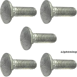 3/8-16 x 1' Carriage Bolts and Nuts Hot Dip Galvanized Quantity 25