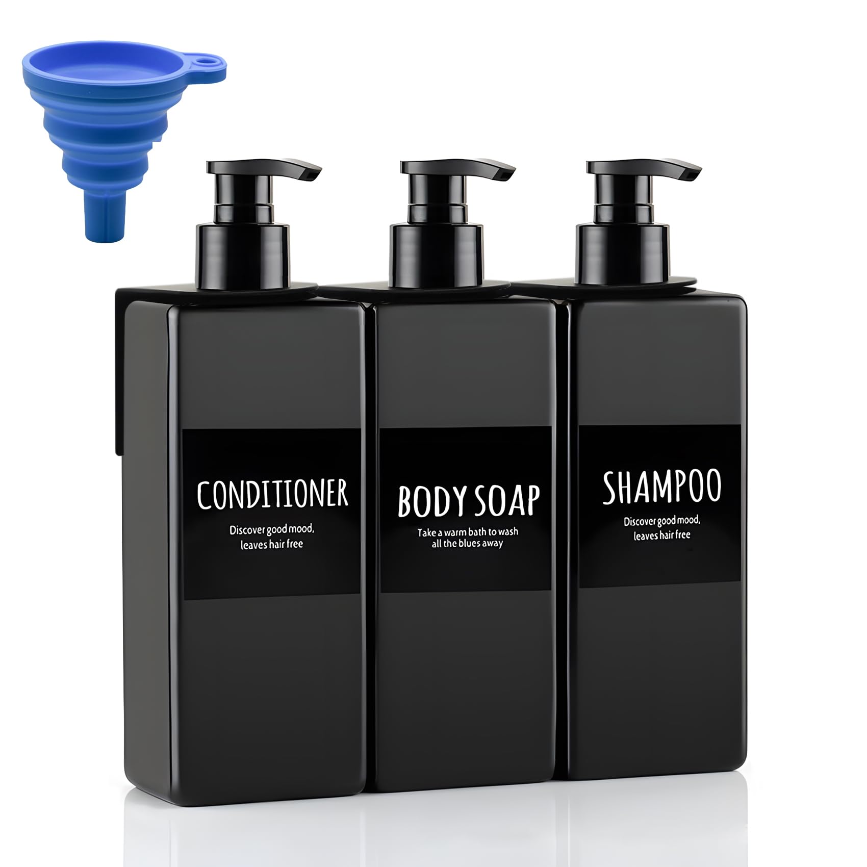 Amazon.co.jp: シャンプー&コンディショナーディスペンサー3個セット