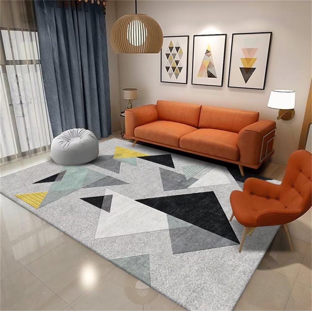Tapis doux chambre et salon facile à nettoyer grâce aux fibres innovantes