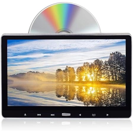 Amazon 21年進化型 耐震デバイス搭載11 6インチヘッドレストモニター Dvd スロットイン式 Dvdプレーヤー Hdmi入力 スマホ同期可能 リアモニター車載dvdプレーヤー内蔵 Cprm対応 高画質1366 768 リージョンフリー レジューム機能 Aux Usb Sd Av In Av Out スピーカー