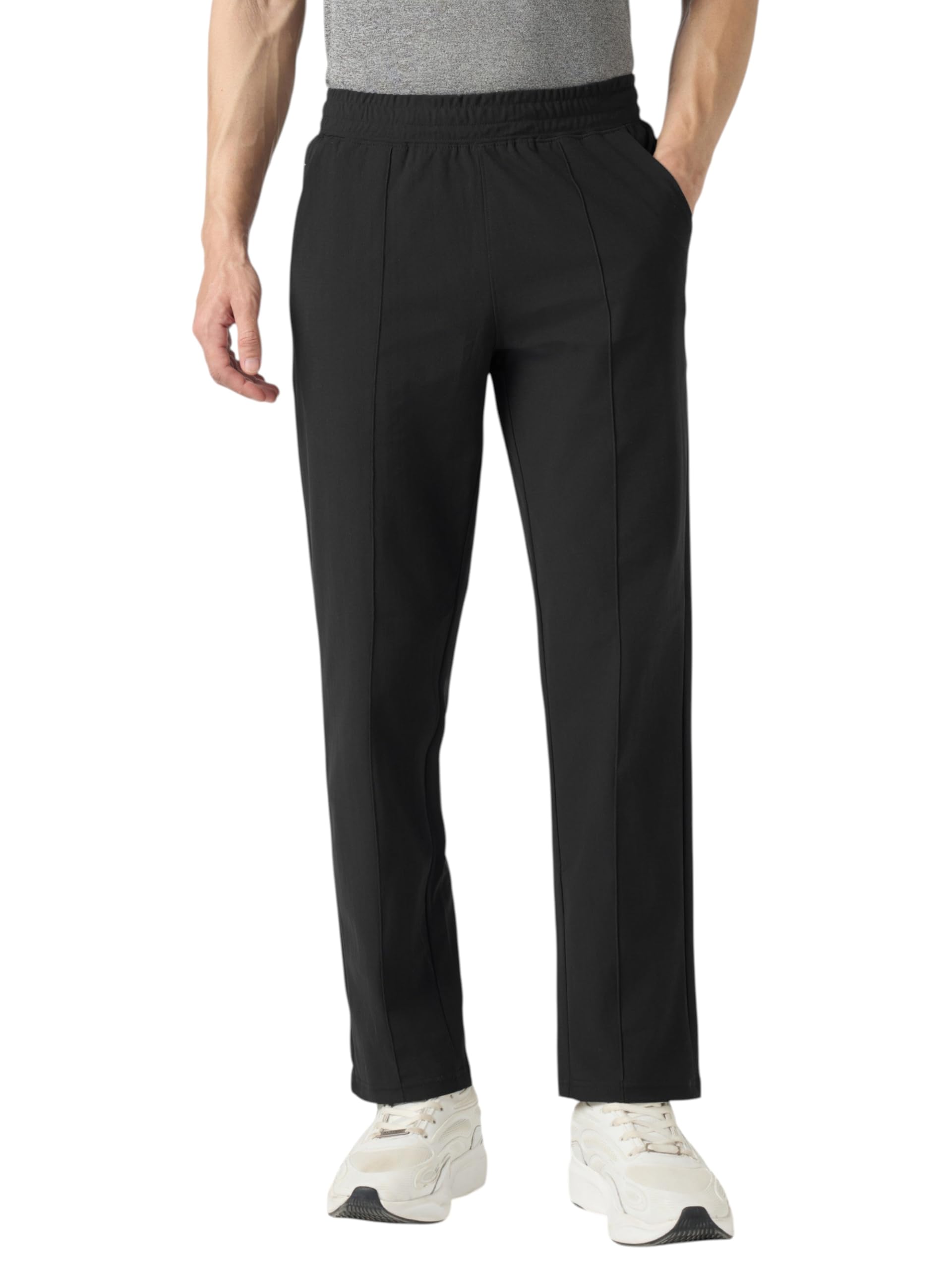 technosport Men's Regular Fit Solid Sports Track Pant with Duracool+ for Gym, Running & Training-picture-45