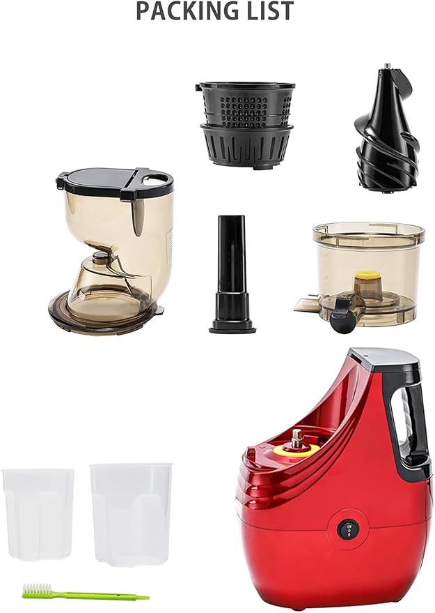 Extractor de Jugos Prensado Frío Boca Ancha Motor Silencioso 150W 110V miniatura 6