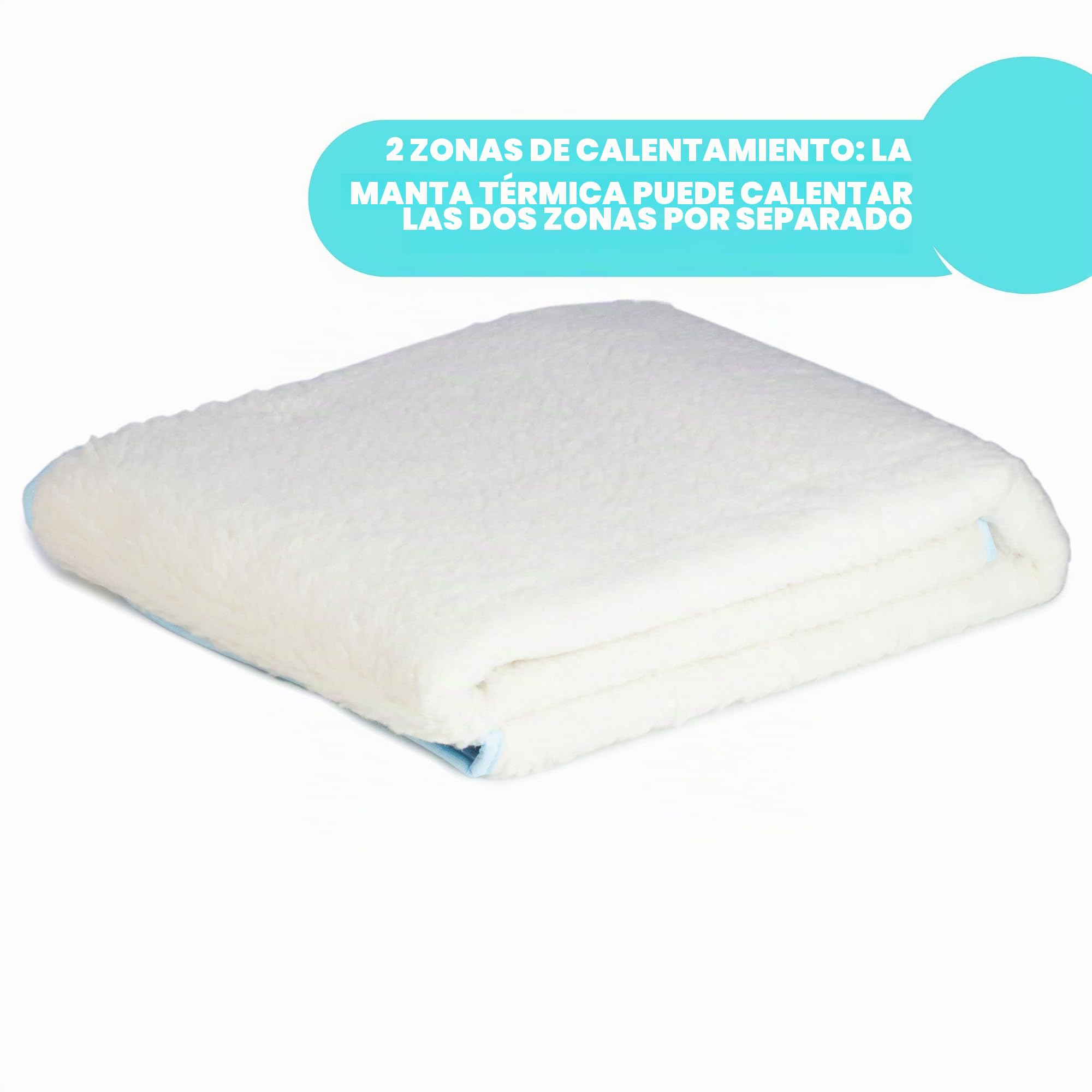 Ardes AR4F11 Manta eléctrica Ropa de cama individual MORFEET 100% Pura lana caliente Pies 160 x 80 cm