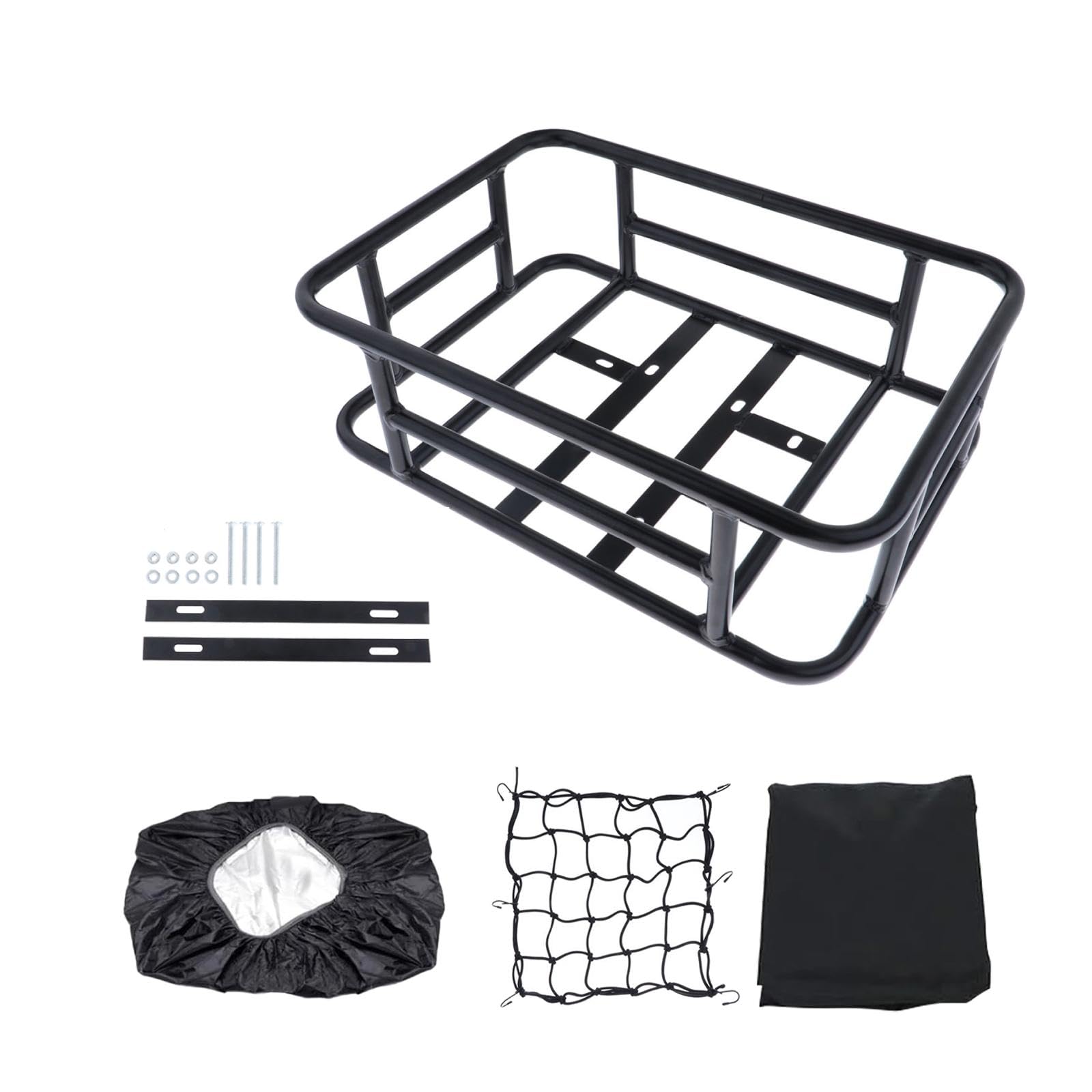 Fahrrad Heckkorb, Hinterer Fahrrad Gepäckträger, Robuste Packtaschen, Hinterer Fahrradkorb für Mountainbikes, Rennräder, Fahrradausrüstung