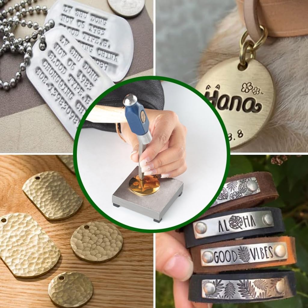 Multifuntional Steel Anvils Metal Stamping Hammer Jewelry Making Block Leather Crafting Block Jewelry Crafting Tool