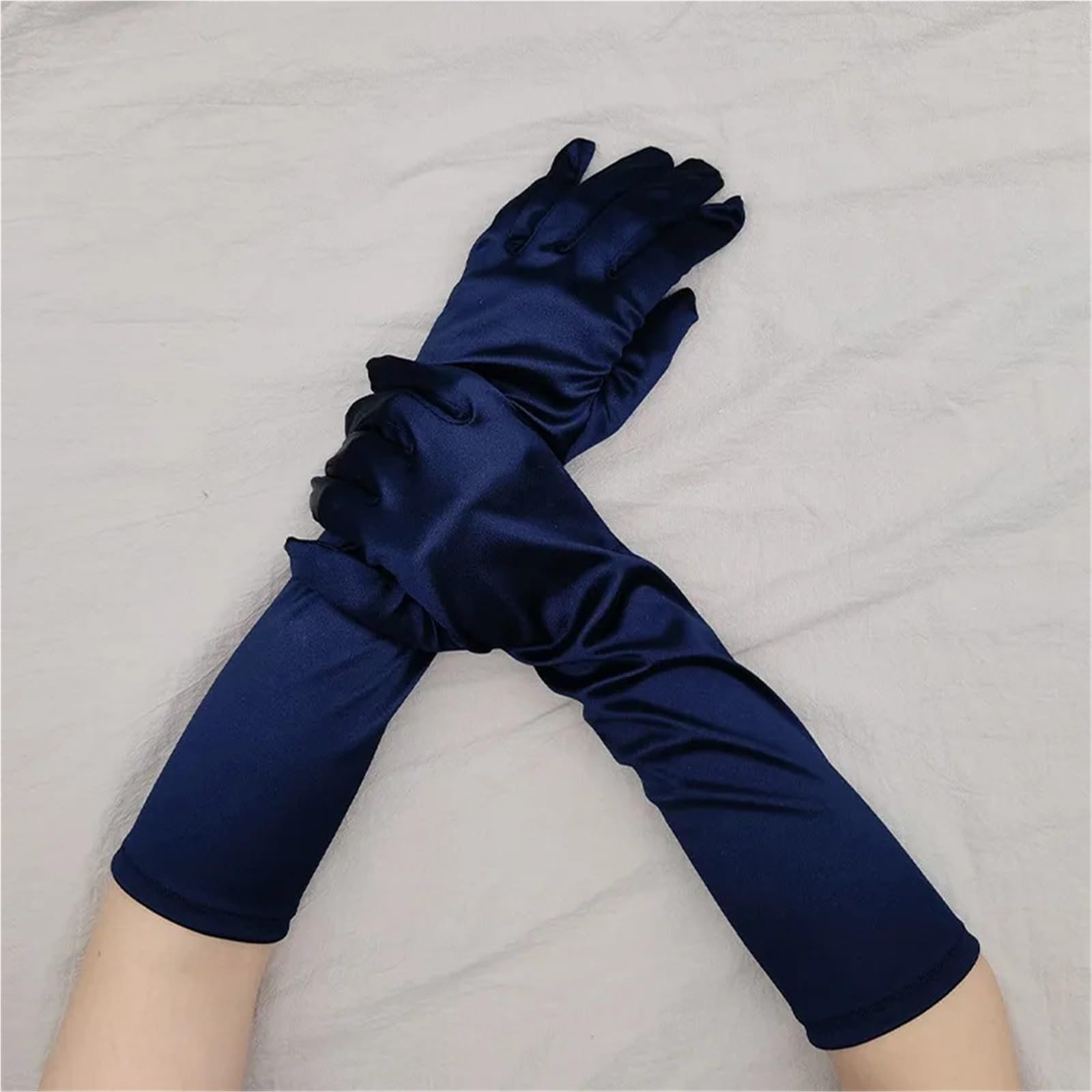 38 CM Satin Lange Satinhandschuhe Für Hochzeiten Und Bankette