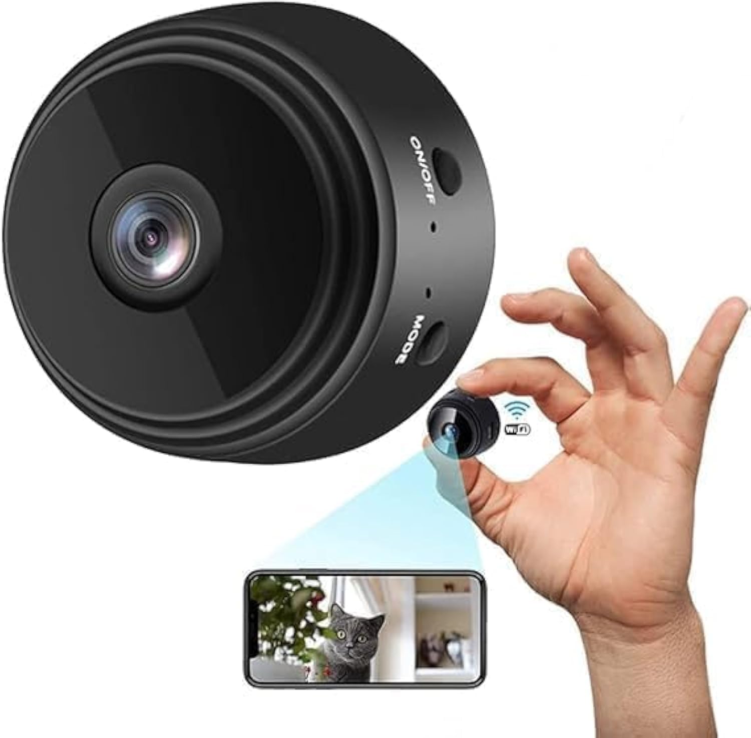 Mini WiFi Camera A9 Mini Camera Remote Monitor Home Security 1080P Camera IR Wireless Camera Smart Tracking Camera with Night Vision and Motion Detection for Indoor and Outdoor