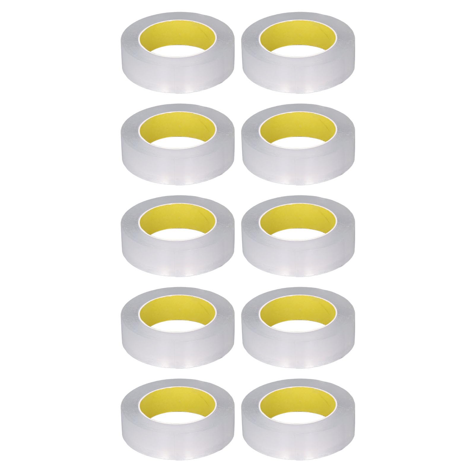 10 Rotoli Nastro biadesivo resistente Nastro adesivo acrilico trasparente per montaggio Forte adesivo per poster fotografici Auto Casa Ufficio Spessore 0,1 mm Larghezza 30