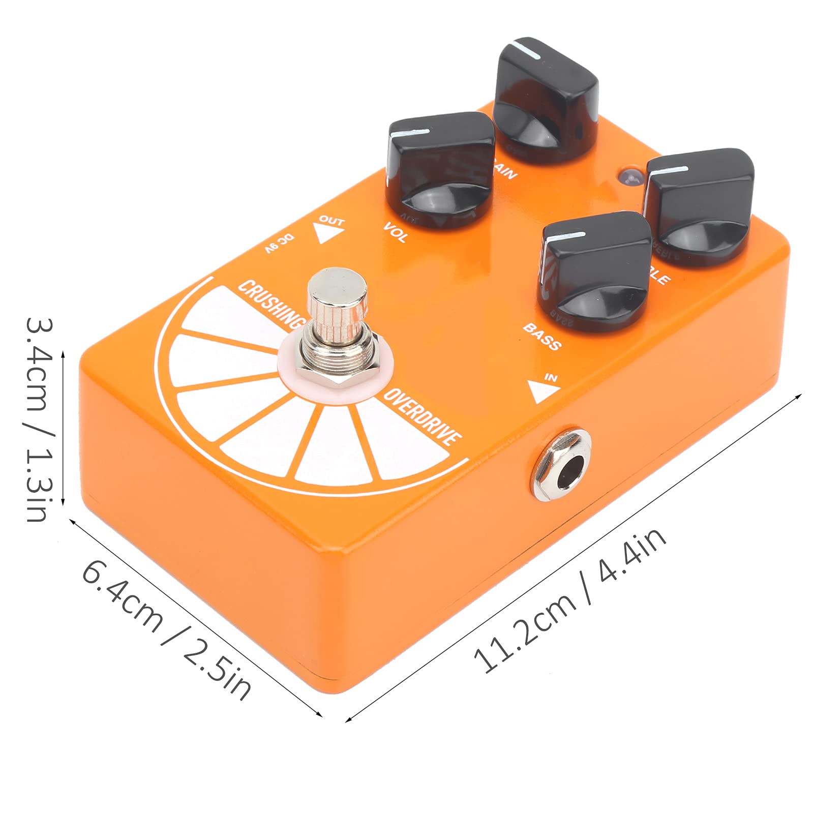 Pongnas Big Orange Overdrive Pedal Electric Guitar True Bypass Effect Akcesoria dla Muzyków