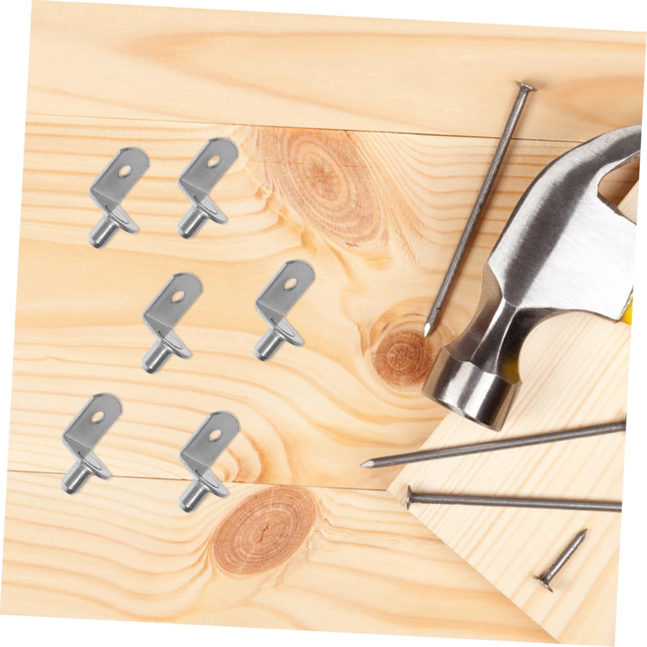 100pcs Sturdy Metal Shelf Pegs Clips for Shelving Bracket Brackets for Kitchen Cabinet Support
