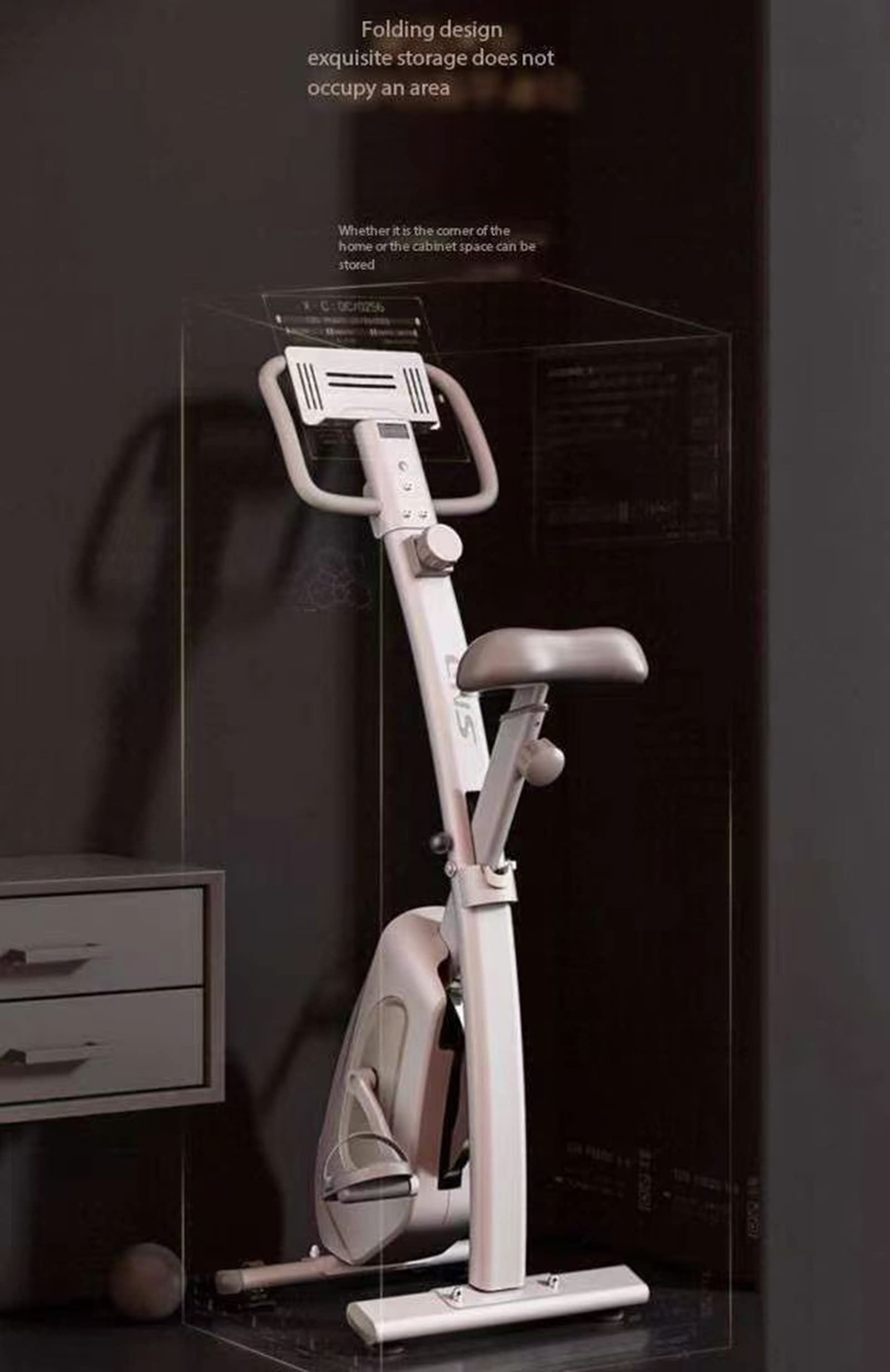 8-biegowy magnetycznie sterowany rower spinningowy, rower treningowy, rower do odchudzania, składany sprzęt do ćwiczeń, wyjątkowo cichy (gray)
