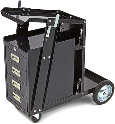 CARRO DE 4 CAJONES PARA MAQUINA DE SOLDAR PARA HERRAMIENTAS DE SOLDADURA Y ACCESORIOS