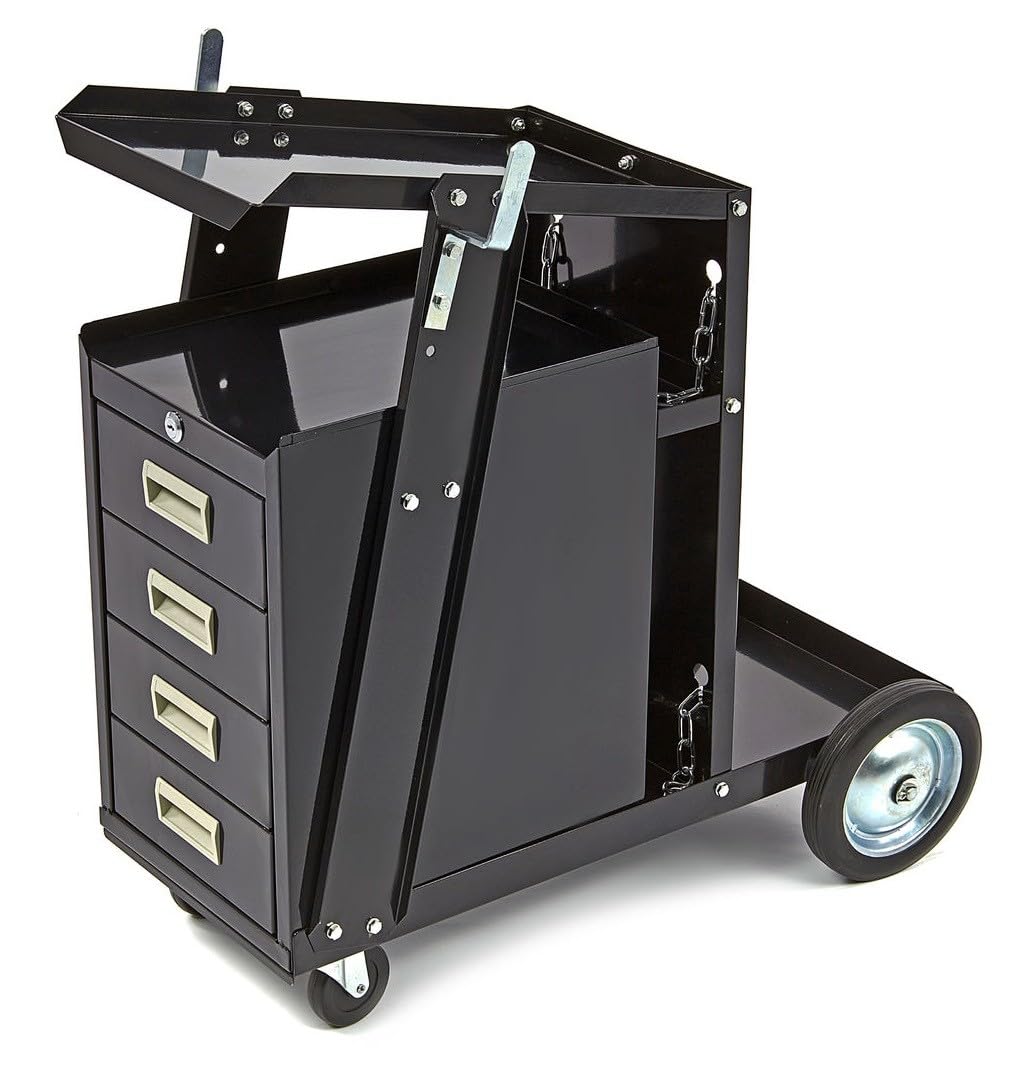 CARRO DE 4 CAJONES PARA MAQUINA DE SOLDAR PARA HERRAMIENTAS DE SOLDADURA Y ACCESORIOS