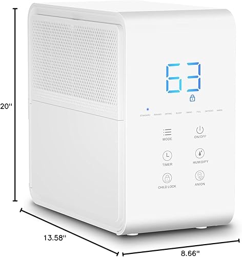 Miniatura 2 de Deshumidificador de 20-30 pintas para el hogar y el sótano habitación mediana con manguera de drenaje