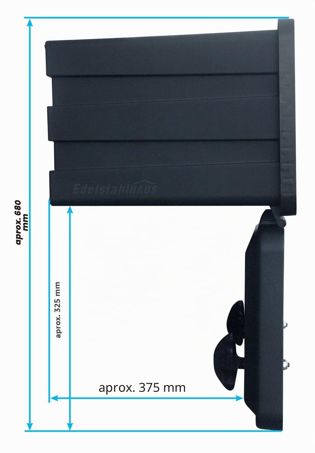 Camiones stau Buzón de plástico 750 x 350 x 450 mm 65 L, Caja de herramientas, caja de almacenamiento, fregadero caja para vehículos colgante