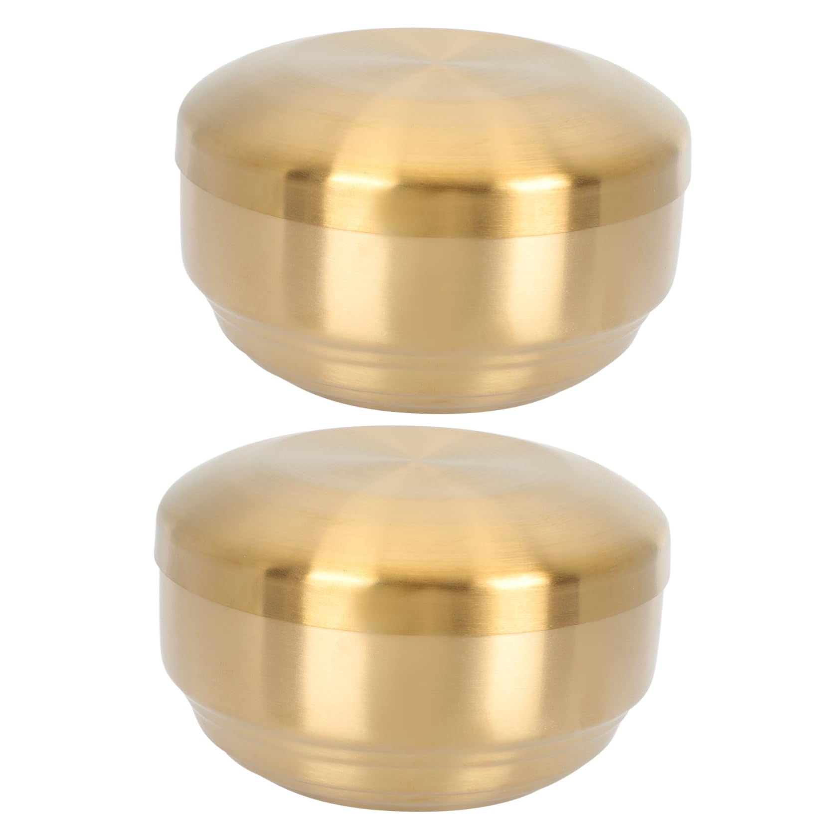 Ciieeo 2Pcs Double Layer Stainless Steel Bowl for Korean Style Rice Soup Bowls Easy to Clean and Portable