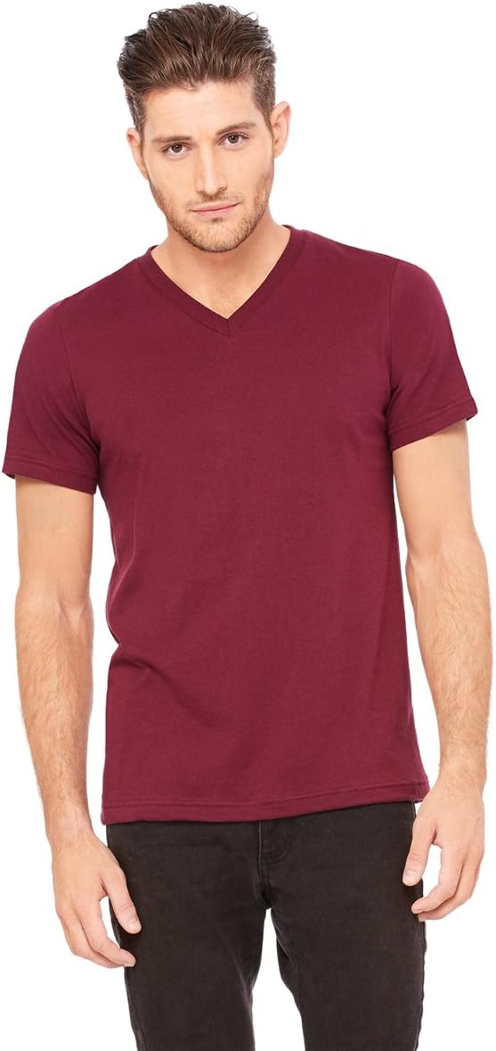 Bella CanvasMen's Jersey S/S V-Neck Tee