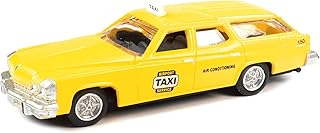 1974 Estate Station Wagon Taxi Yellow 1/87 (HO) Scale Model by Classic Metal Works 30656
