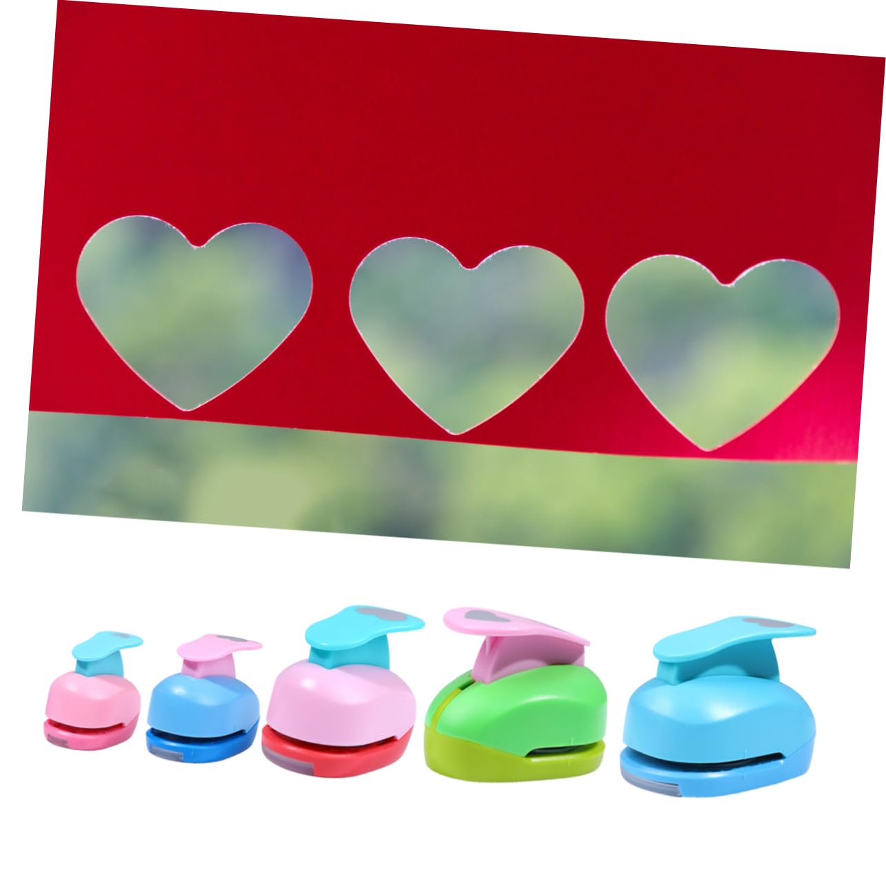 Herzstanzer Mit Stanzgeräten Für Papier in Herzform Scrapbooking-stanzer Bastelpapierstanzer Mini-handstanzer Stanzpapierschneider Locher Bastelstanzer Papierlocher Für DIY-kunstwe